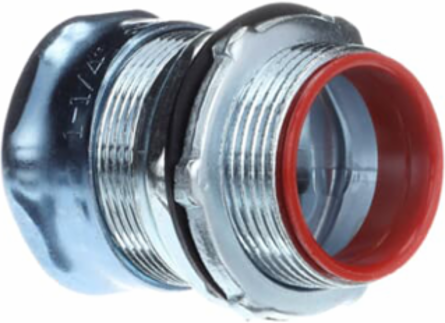 1-1/4 EMT INS, COMP CONN WET LOC
