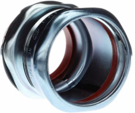 EMT Insulated Compression Connector 2-1/2 Inch Steel for Wet Locations