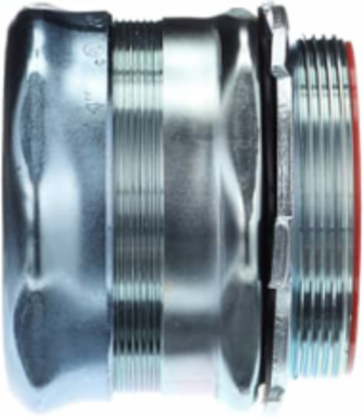 4 Inch EMT Insulated Throat Compression Fitting, Steel for Wet Locations
