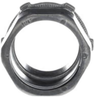 EMT Compression Connector, 1-1/4 Inch, Zinc Alloy, Concrete-tight