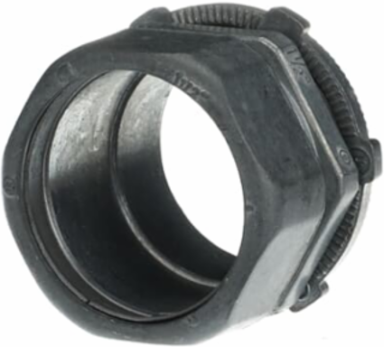 EMT Compression Conduit Fitting, 1-1/2 Inch, Zinc Alloy, UL E16592
