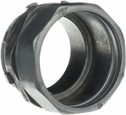 EMT Compression Fitting, 2-1/2 Inch, Zinc Alloy, Concrete-tight
