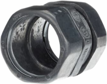 EMT Compression Coupling 1-1/4 Inch Zinc Alloy, Concrete-tight