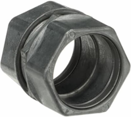 EMT Compression Coupling, 1-1/2 Inch, Zinc Alloy, Concrete-tight
