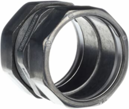 EMT Compression Coupling, 2-1/2 Inch, Zinc Alloy, Concrete-tight