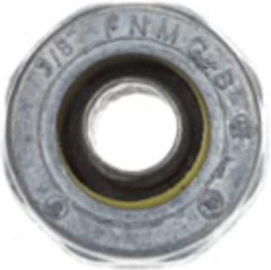 Liquidtight Connector 3/8 Inch Zinc Alloy, Tapered Threaded Hub