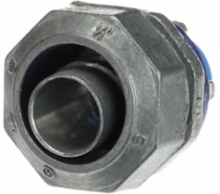 Insulated Liquidtight Connector 1/2 Inch, Zinc Alloy, Threaded