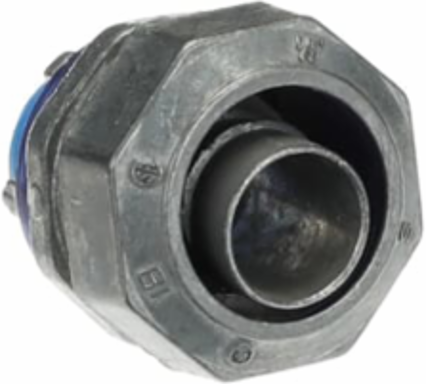 Insulated Liquidtight Connector 1/2 Inch, Zinc Alloy, Threaded