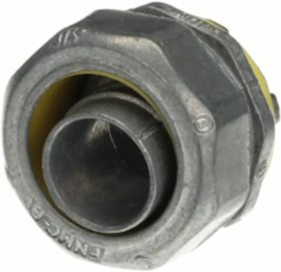 Liquidtight Connector 3/4 Inch Zinc Alloy Fitting with Tapered Threaded Hub