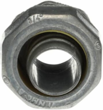 Liquidtight Connector 3/4 Inch Zinc Alloy Fitting with Tapered Threaded Hub