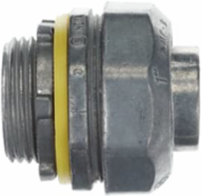 Liquidtight Connector 1 Inch, Zinc Alloy, Straight, 2.06 Inch Length