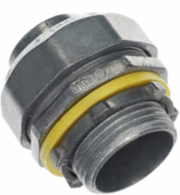 Liquidtight Connector 1 Inch, Zinc Alloy, Straight, 2.06 Inch Length
