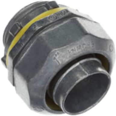 Liquidtight Connector 1 Inch, Zinc Alloy, Straight, 2.06 Inch Length