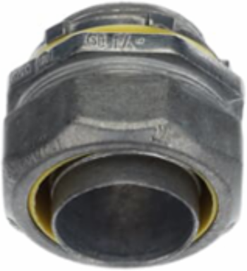 Liquidtight Connector 1-1/4 Inch Zinc Alloy, Tapered Threaded Hub