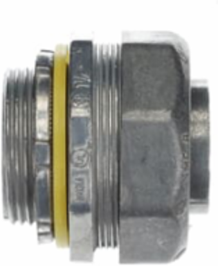 Liquidtight Connector 1-1/4 Inch Zinc Alloy, Tapered Threaded Hub
