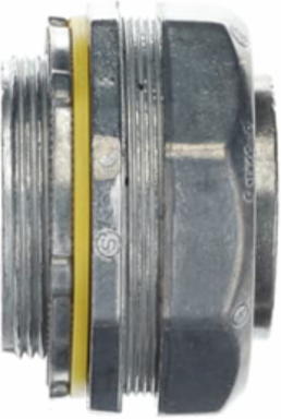 Liquidtight Connector 2 Inches Zinc Alloy, Tapered Threaded Hub