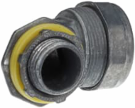 90 Degree Liquidtight Connector 3/8 Inch Zinc Alloy
