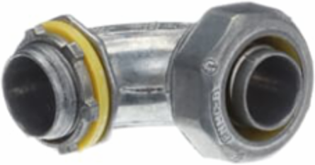 90 Degree Liquidtight Connector 3/4 Inch Zinc Alloy