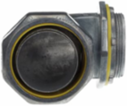 90 Degree Liquidtight Connector, 2 Inch, Zinc Alloy