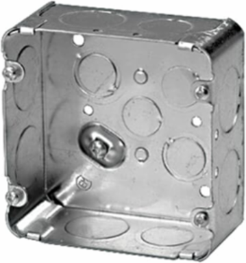 SQ BOX 2-1/8IN DEEP 1 IN KO 42CU IN