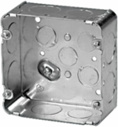 SQ BOX 2-1/8IN DEEP 1 IN KO 42CU IN