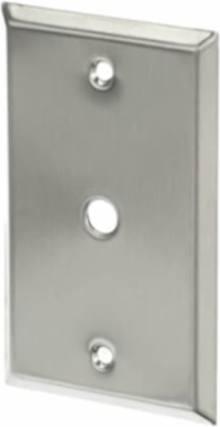 SS PLATE 3/8IN TELEPHONE 1 GANG