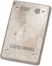 Aluminum FS Box Cover 4-3/8 Inch x 2-7/8 Inch, Blank with Gasket
