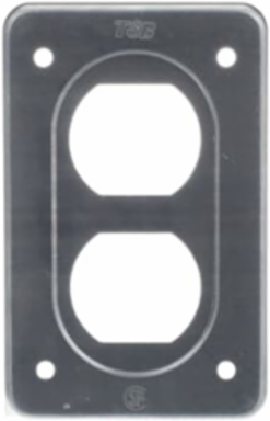 FS COVER - 1 GANG - FOR DUPLEX RECE