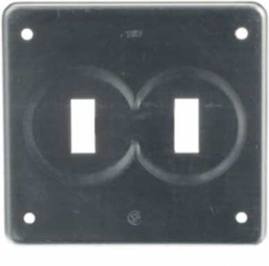 FS COVER - 2 GANG - FOR TOG. SWITCH