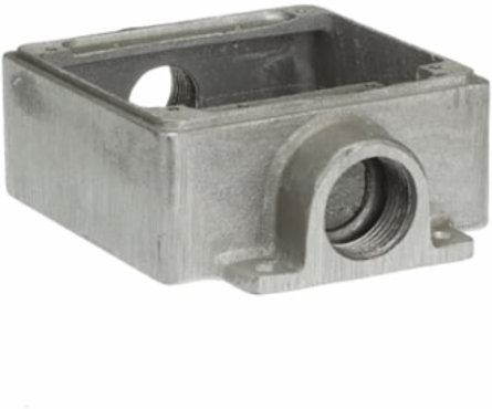 FSC BOX - SHALLOW - 2 GANG - 1 HUBS