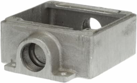FSC BOX - SHALLOW - 2 GANG - 1 HUBS