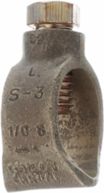Ground Rod Clamp 3/4 Inch, Bronze Body, Brass Screw