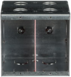 347V MASONRY BOX 3-3/8IN DEEP 2GANG