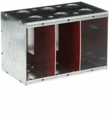 347V MASONRY BOX 3-3/8IN DEEP 3GANG