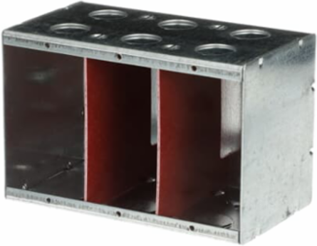 347V MASONRY BOX 3-3/8IN DEEP 3GANG