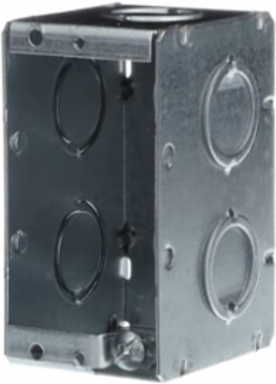 2-1/2IN DEEP MASONRY BOX KO 1GANG