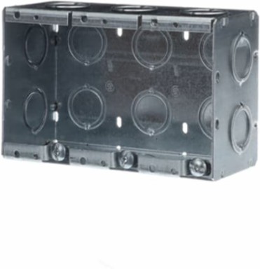 2-1/2IN DEEP MASONRY BOX KO 3GANG