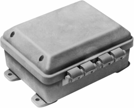 Circuit Safe JIC Enclosure 8 Inch x 6 Inch x 3 Inch Polycarbonate with Hinged Cover