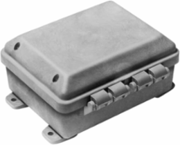 Circuit Safe JIC Enclosure 8 Inch x 6 Inch x 3 Inch Polycarbonate with Hinged Cover
