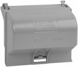 While-In-Use Weatherproof Cover, 3-1/4 Inch Depth, Aluminum Die Cast, Silver