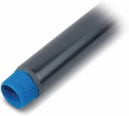 PVC CTD COND 1IN RGD STL GRAY