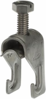 1-PIECE CBL/PIPE CLP 1/4IN 316SS