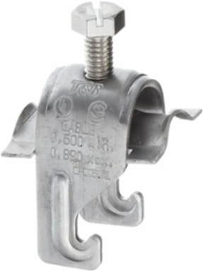 1-PIECE CBL/PIPE CLP 1/2IN AL