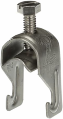 1-PIECE CBL/PIPE CLP 1/2IN 316SS