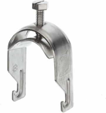1-PIECE CBL/PIPE CLP 1-1/4IN STL