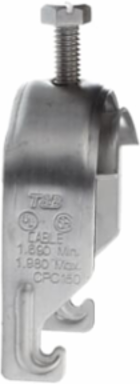 1-PIECE CBL/PIPE CLP 1-1/2IN STL