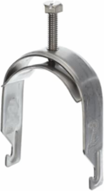 1-PIECE CBL/PIPE CLP 2IN STL