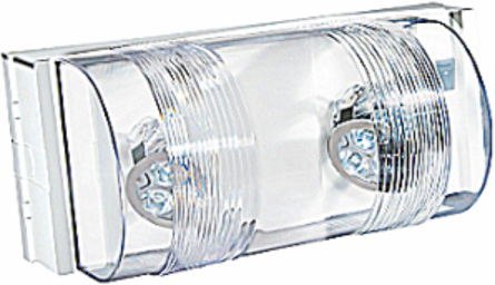 Battery Unit Emergency Light, 5 Inch Height x 11-3/4 Inch Width, 20W, 2 Lamps