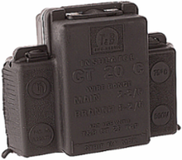 Insulating Split Bolt Connector, Black Polypropylene, 8x5x4 Inch