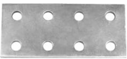 NEMA TRANS SPADE ADPTR 8HOLES 1/4IN